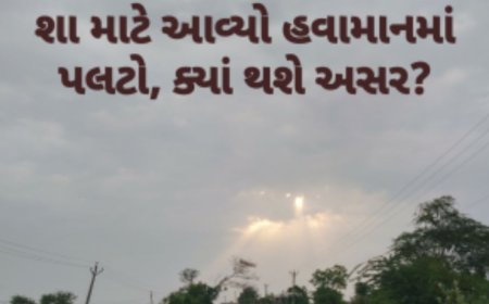 Weather Gujarat : શા માટે આવ્યો હવામાનમાં પલટો, કયા થશે અસર?